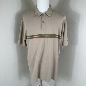 Vtg 90s Polo Sport Explorers Travelers Stripe Polo Shirt Mens XXL Peru Gorpcore